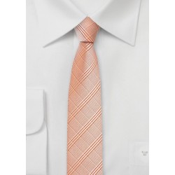 Skinny Tie in Pastel Orange