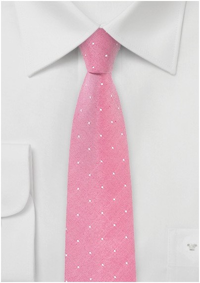 Confetti Pink Polka Dot Tie