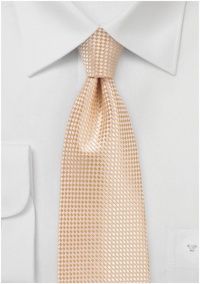 Kids Sized Tie in Peach Cobbler