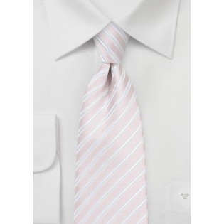 Pastel Pink and White Kids Necktie