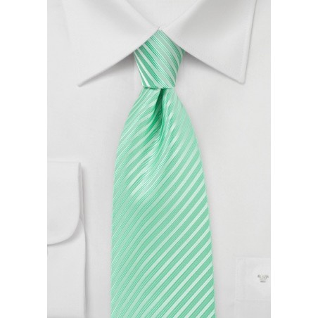 Opal Green Extra Long Tie