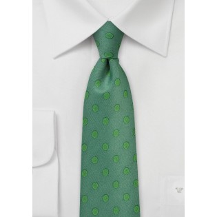 Ivy Green Polka Dot Tie
