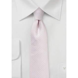 Petal Pink Skinny Tie