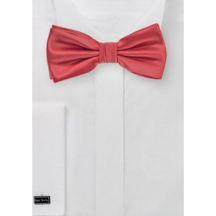 Coral Red Bow Tie