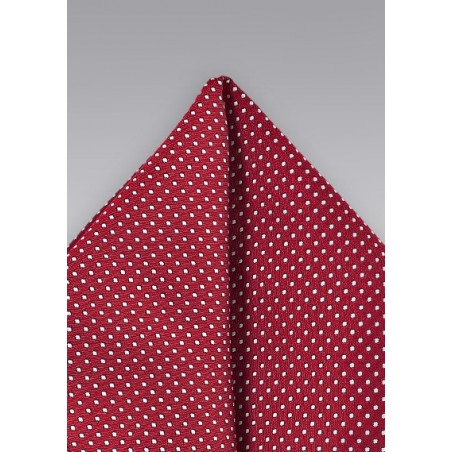 Pocket Square in Cherry Red Color