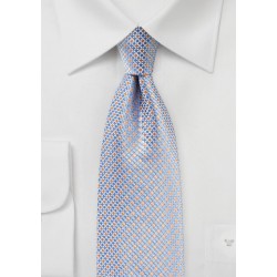 Pink and Blue Micro Check Tie