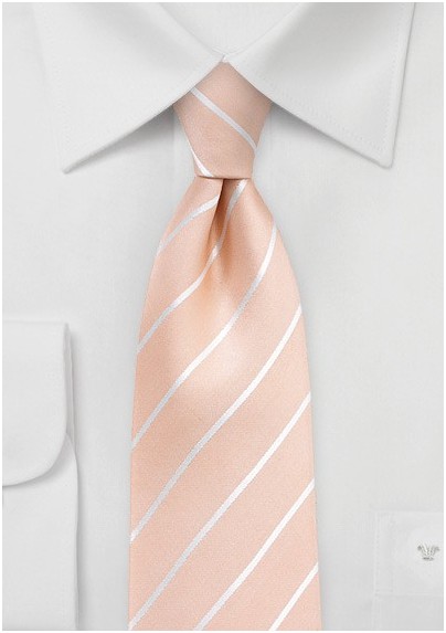 Nude Colored Tie in XL Length