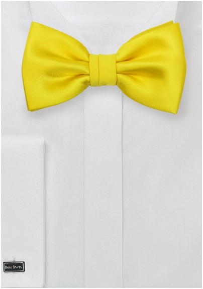 Men's Summer Bow Tie in Canary