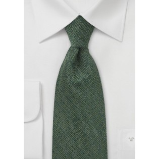Olive Green Wool Tie for Kids
