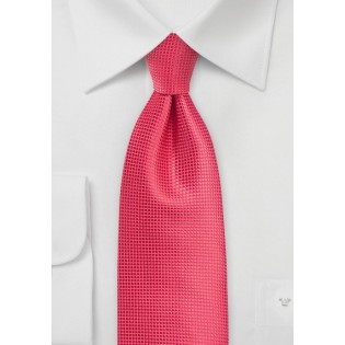 Kids Tie in Spiced Coral