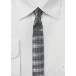 Super Skinny Tie in Graphite Gray
