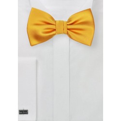 Solid Bow Tie in Golden Saffron