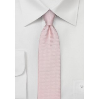 Skinny Pink Textured Summer Tie