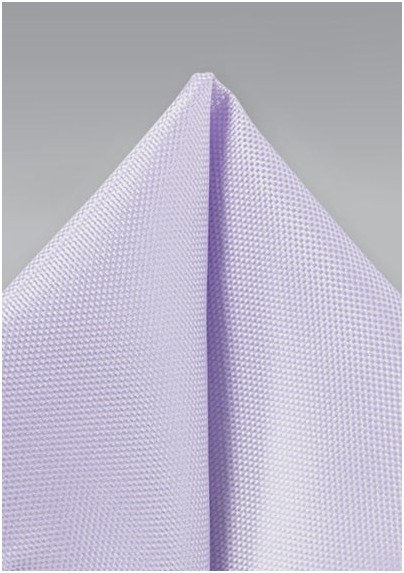 Pastel Lavender Textured Pocket Square