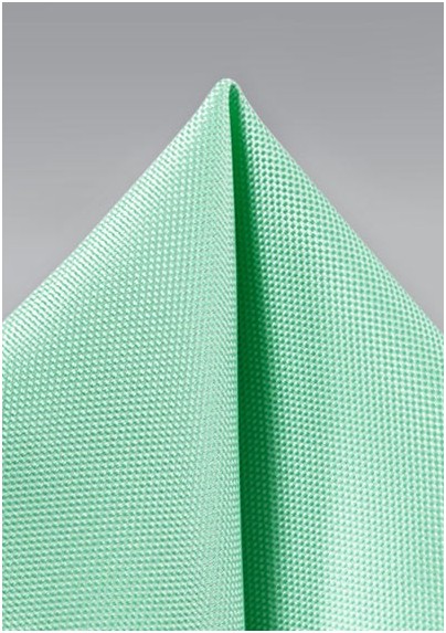 Textured Pocket Square in Mint