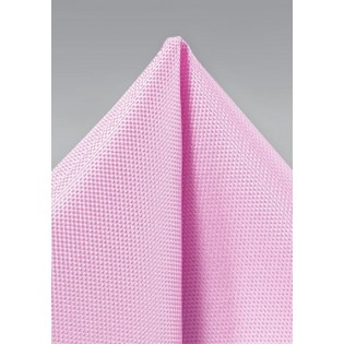 Carnation Pink Matte Pocket Square