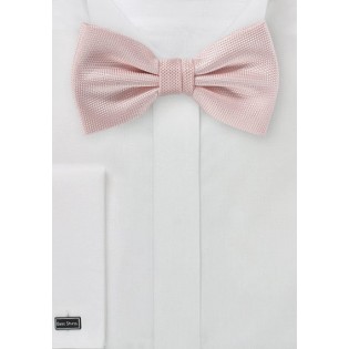 Textured Bow Tie in Peach Blush