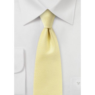 Pastel Yellow Textured Tie