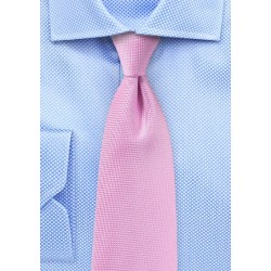 Bright Carnation Pink Mens Tie