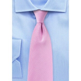 Bright Carnation Pink Mens Tie