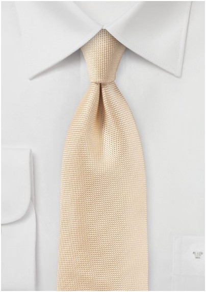 Matte Woven Tie in Peach - Mens-Ties.com