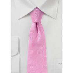 Bright Pink Slim Cut Tie