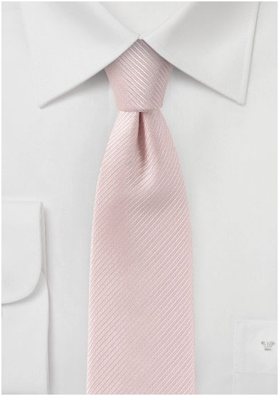 Pastel Pink Skinny Tie
