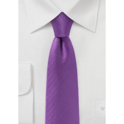 Slim Cut Tie in Bright Violet