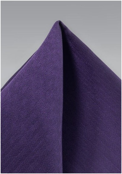 Purple Textured Pocket Square