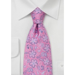 Pink Silk Tie by Chevalier