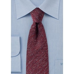 Burgundy Textured Designer Tie