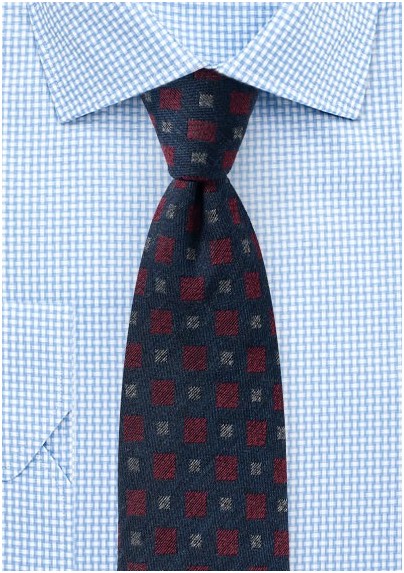 Wool Medallion Designer Tie
