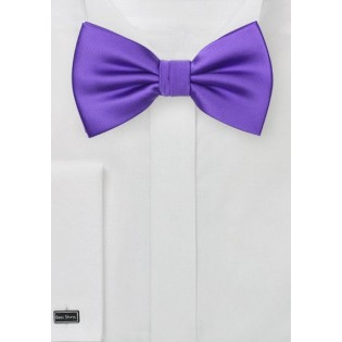 Solid Bow Tie in Freesia Purple