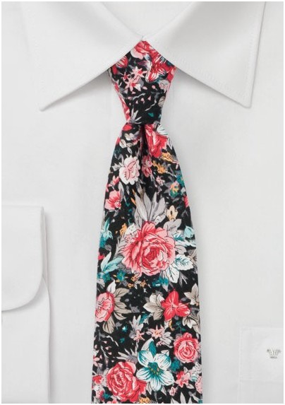 Loud Floral Print Tie on Cotton
