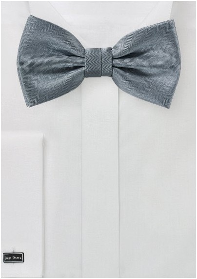 Elegant Bow Tie in Obsidian Gray