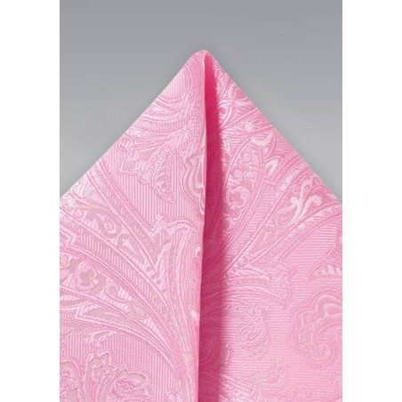 Carnation Pink Suit Hanky
