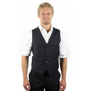 charcoal suit vest