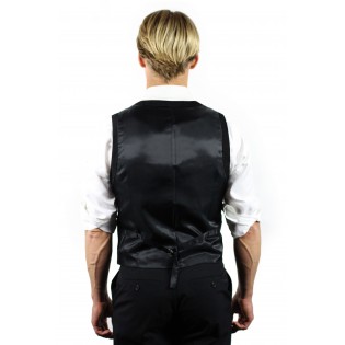 styled suit vest in black