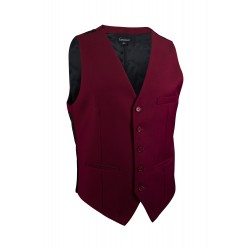 burgundy red suit vest
