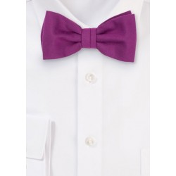 Matte Woven Bow Tie in Sangria
