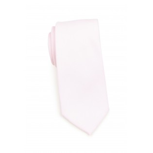 Delicate Linen Blush Pink Linen Tie Rolled