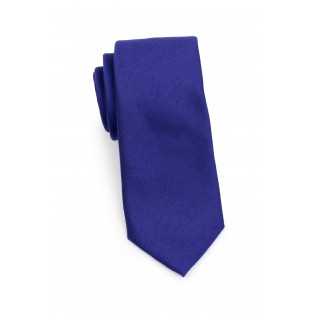 Ultramarine Woolen Tie in Modern Width Rolled