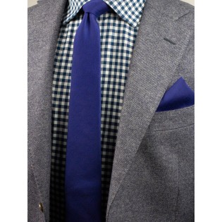 Ultramarine Woolen Tie in Modern Width Styled