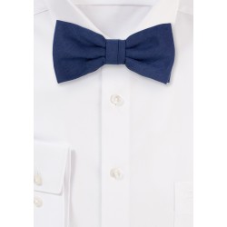 Elegant Matte Navy Bow Tie