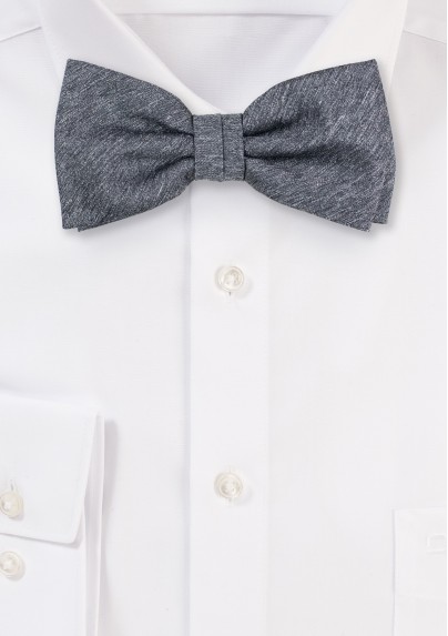 Woolen Charcoal Bow Tie