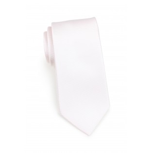 blush pink colored tie in narrow width