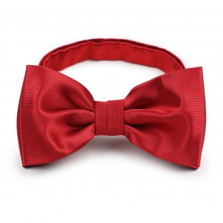 solid cherry red formal bow tie