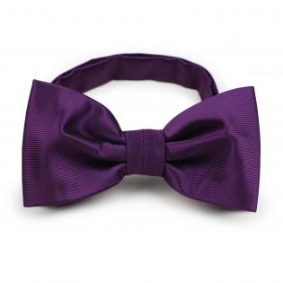 solid wine colored mens bow tie