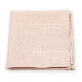 hanky in peach pink in cotton fabric matte finish