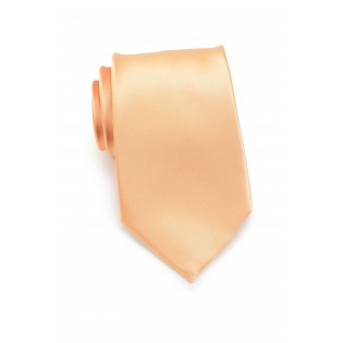 Apricot neckties - Solid apricot-orange tie
